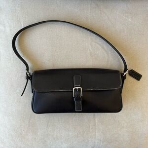 Coach Midnight Black East West Shoulder Bag